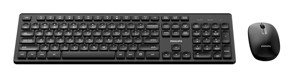 Philips 3000 series SPT6318B/69 keyboard Mouse included Home/Office RF Wireless Black – image 4