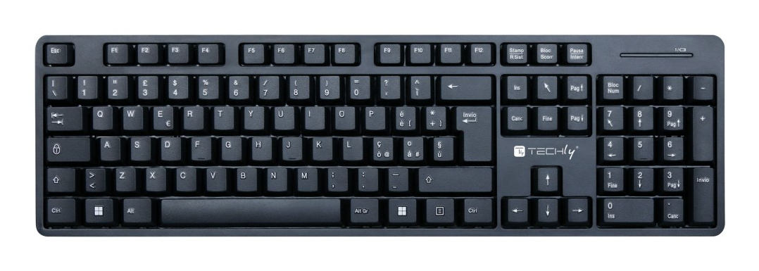 Techly ICTWC003 keyboard Mouse included Universal RF Wireless QWERTY Italian Black – image 5