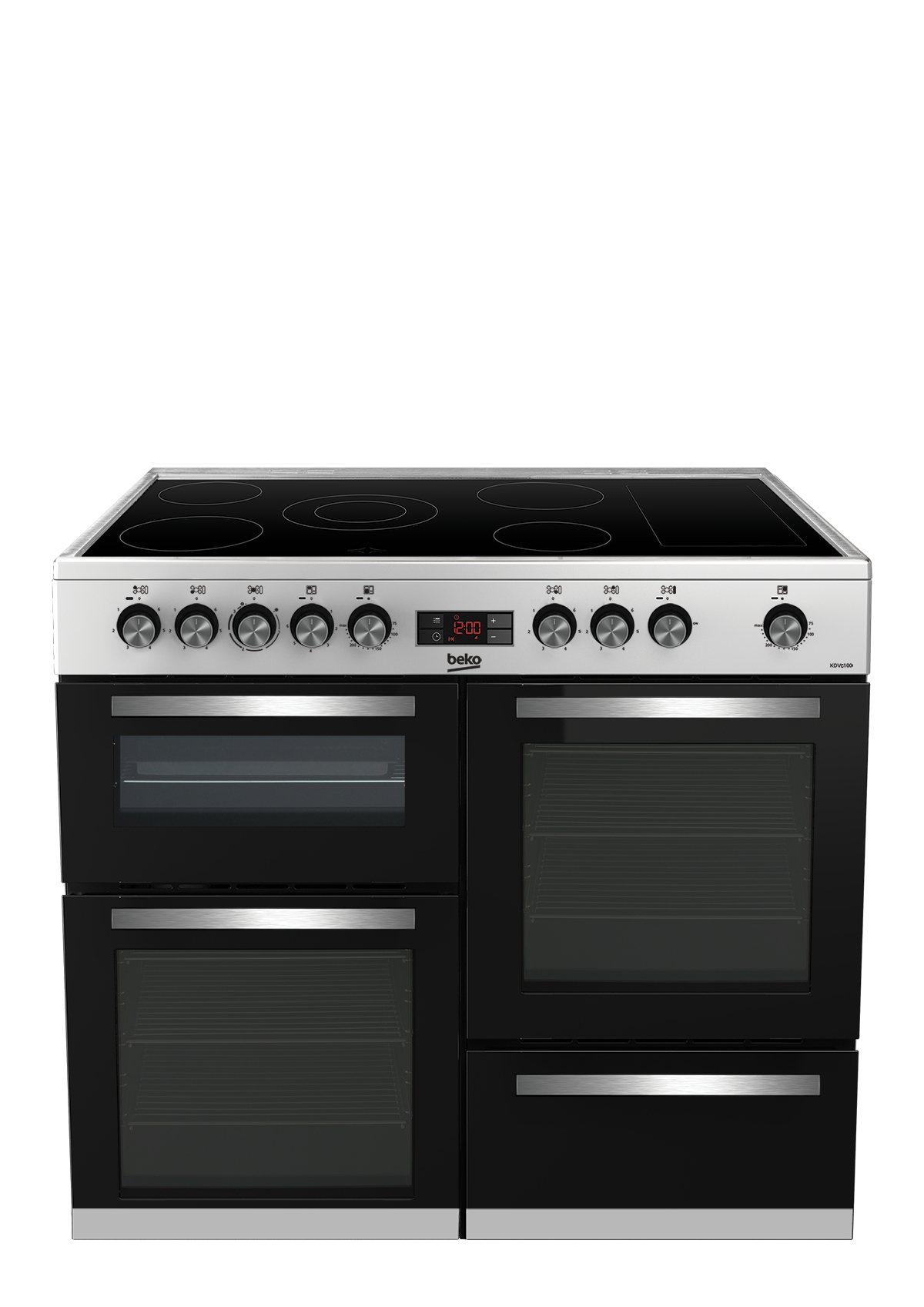 Beko KDVC100X 100cm Double Oven Range Cooker with 5 Zone Ceramic Hob – image 7