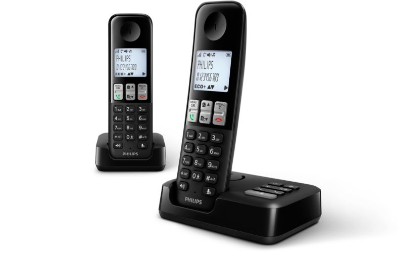 Philips D255 DECT telephone Caller ID Black – image 2