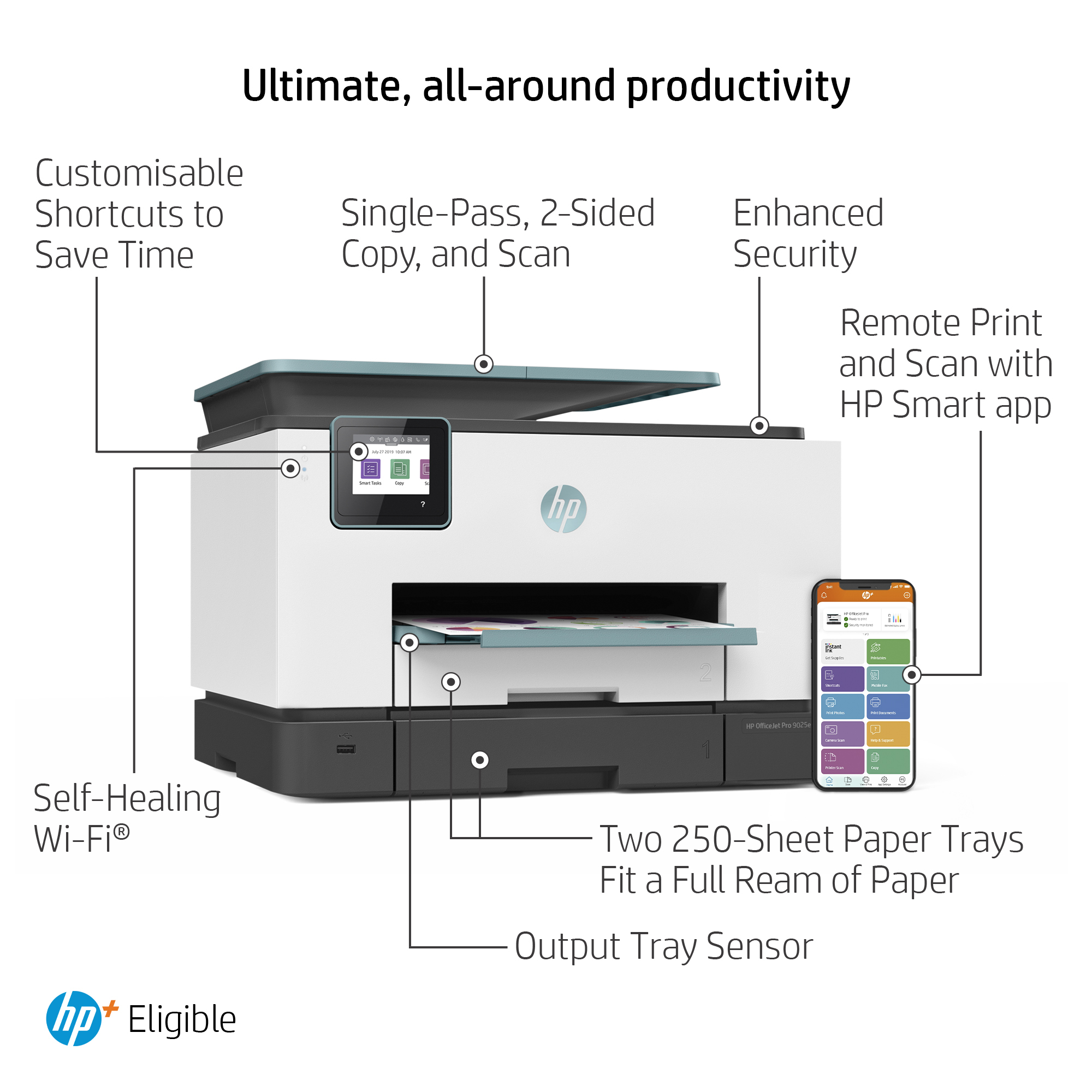 HP OfficeJet Pro 9025e All-in-One Prntr – image 4