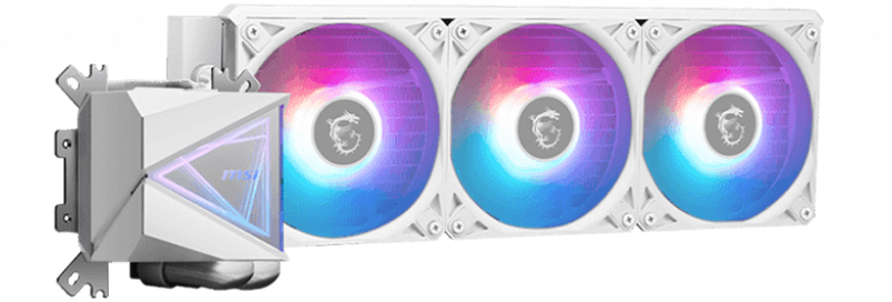 MAG CORELIQUID I360 WHITE Global 3x ARGB Gen2 Fan ARGB Gen2 Block