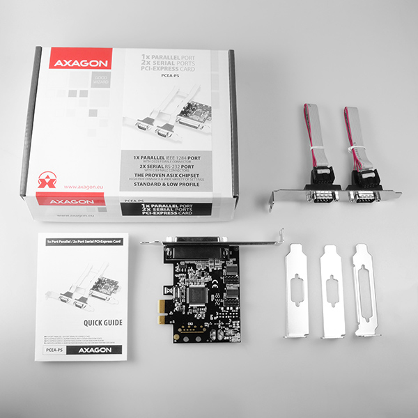 Axagon PCEA-PS interface cards/adapter Internal Parallel, Serial – image 5