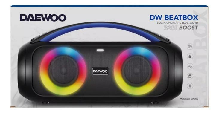 Daewoo DW-222 portable/party speaker Black – image 4