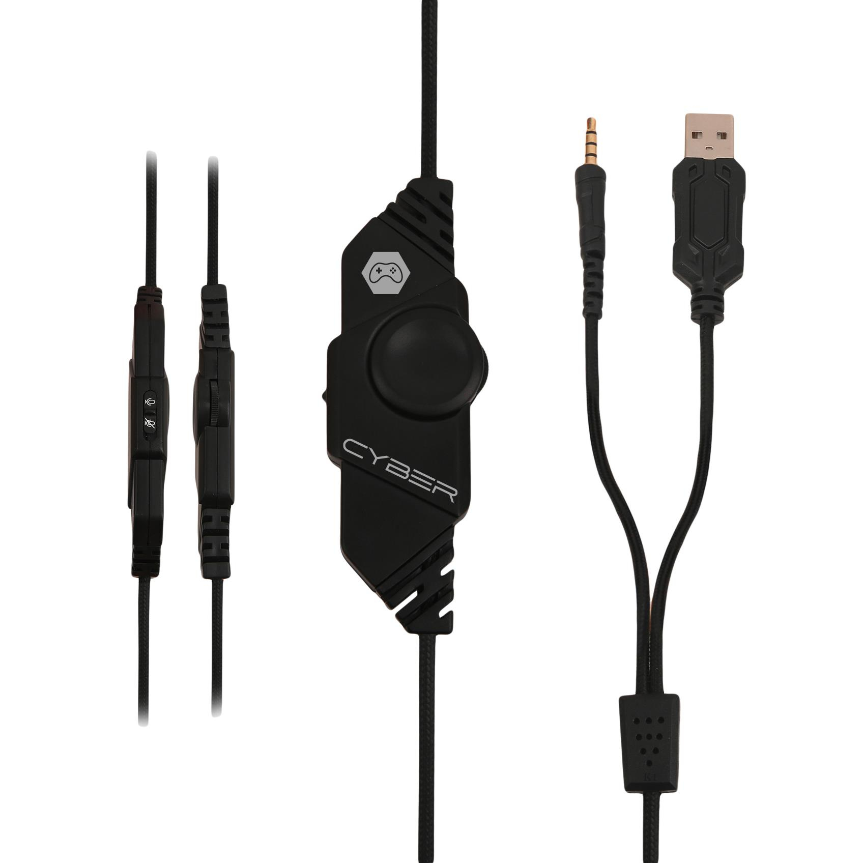 Celly CyberBeat Headset Wired Head-band Gaming USB Type-A Black, Red – image 2