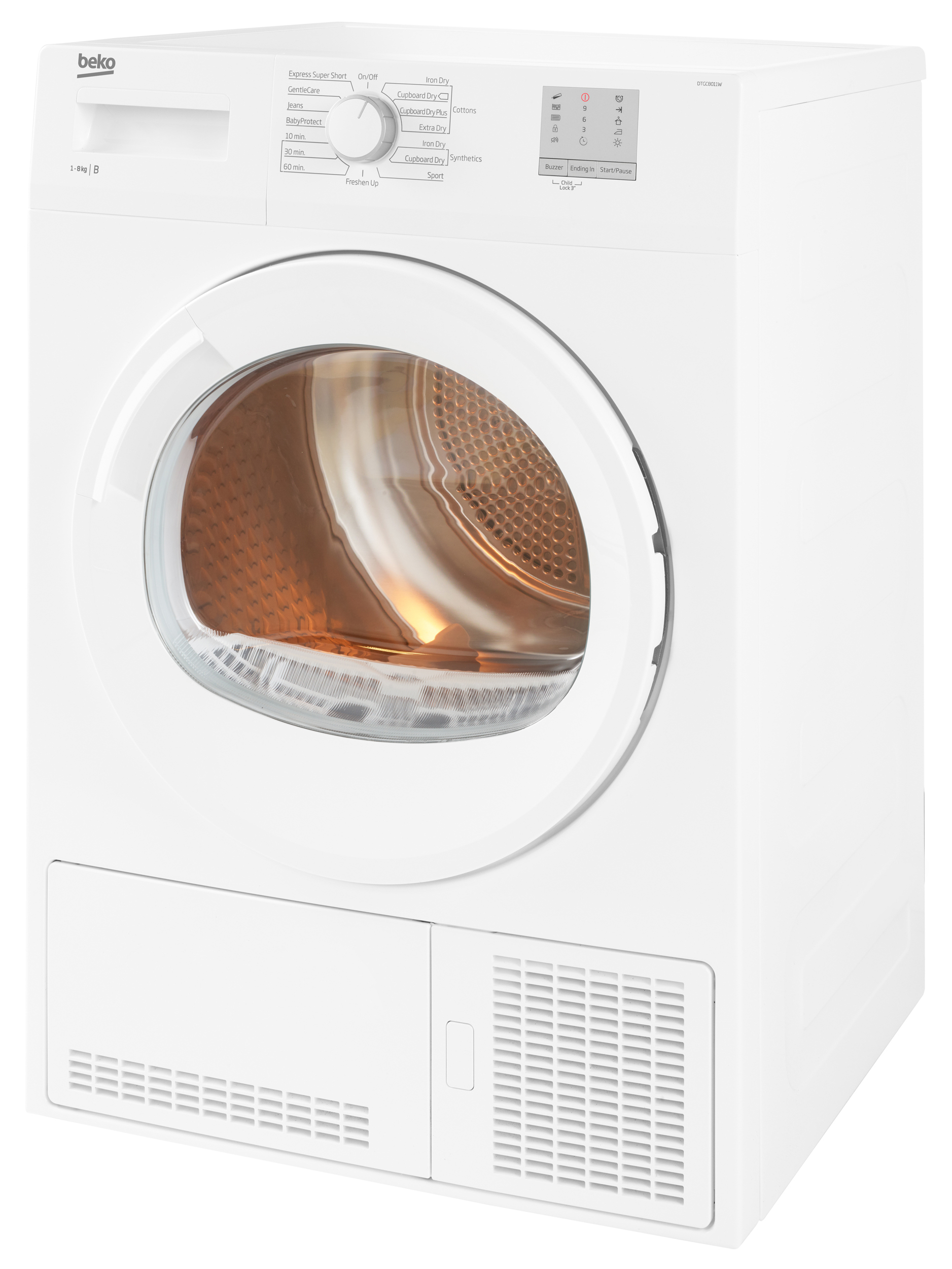 Beko DTGC8011 tumble dryer Freestanding Front-load – image 2