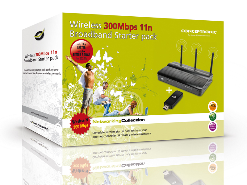 Conceptronic Wireless 300Mbps Broadband Starter pack – image 6