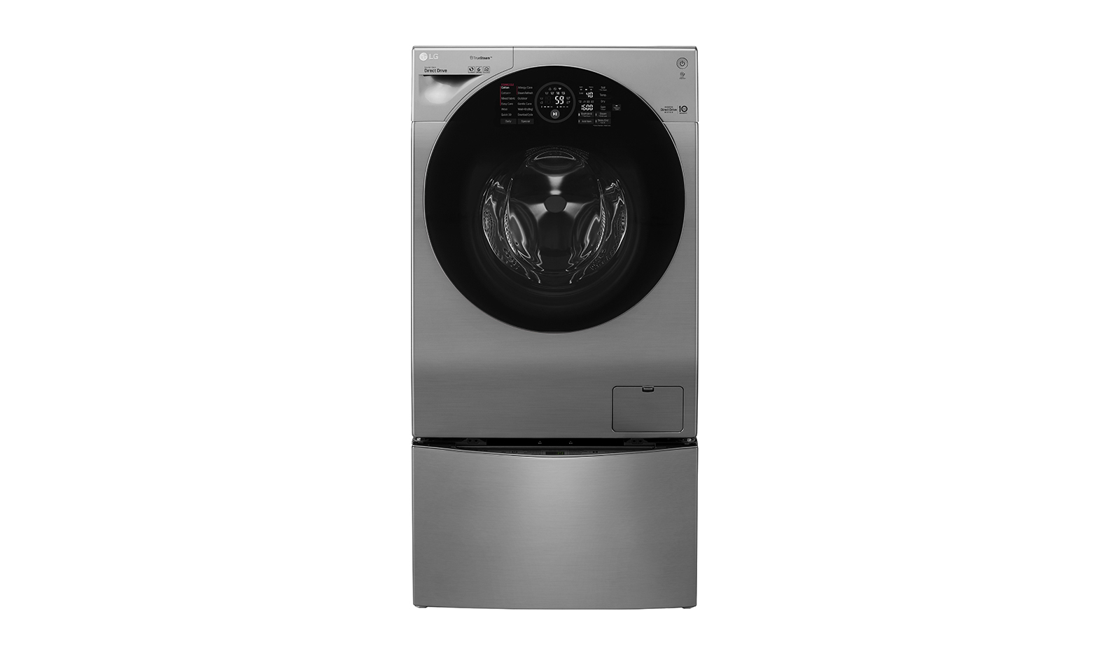 LG FH6G1BCHK6N/F8K5XNK4 washer dryer Freestanding Front-load Silver – image 1