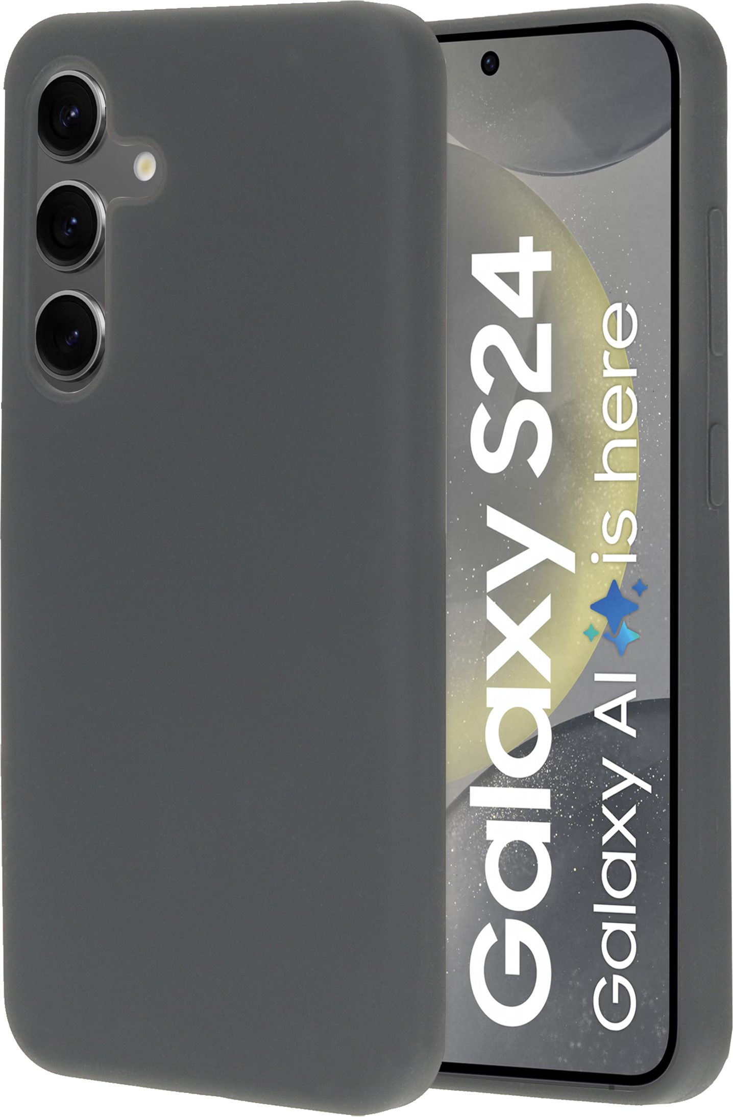 Mobiparts Silicone Cover Samsung Galaxy S24 Urban Grey – image 1