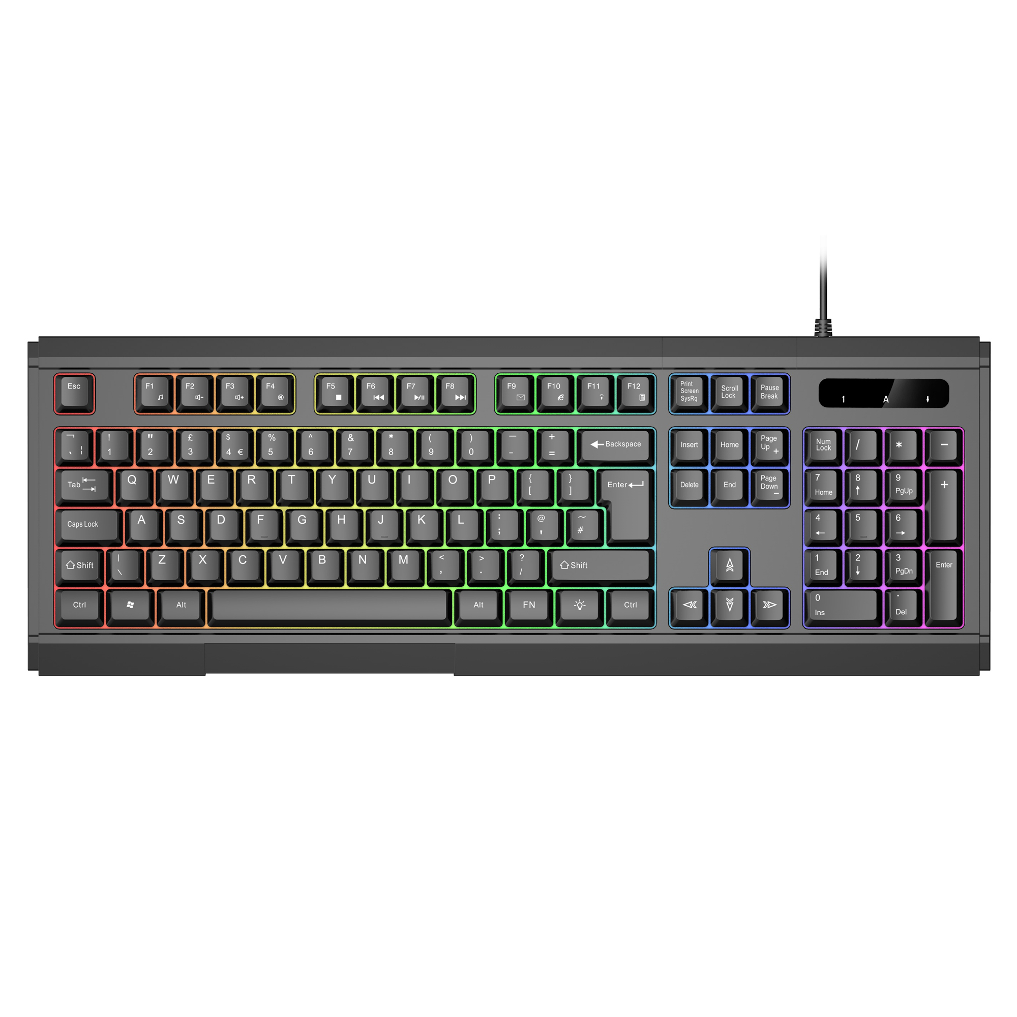 VIDA GAMER BLK 4IN1 USB KB MS HS KIT – image 7