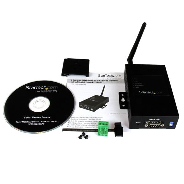 StarTech.com 1 Port Industrial RS-232 / 422 / 485 Serial to IP Ethernet Wireless Device Server with Redundant Power – image 5