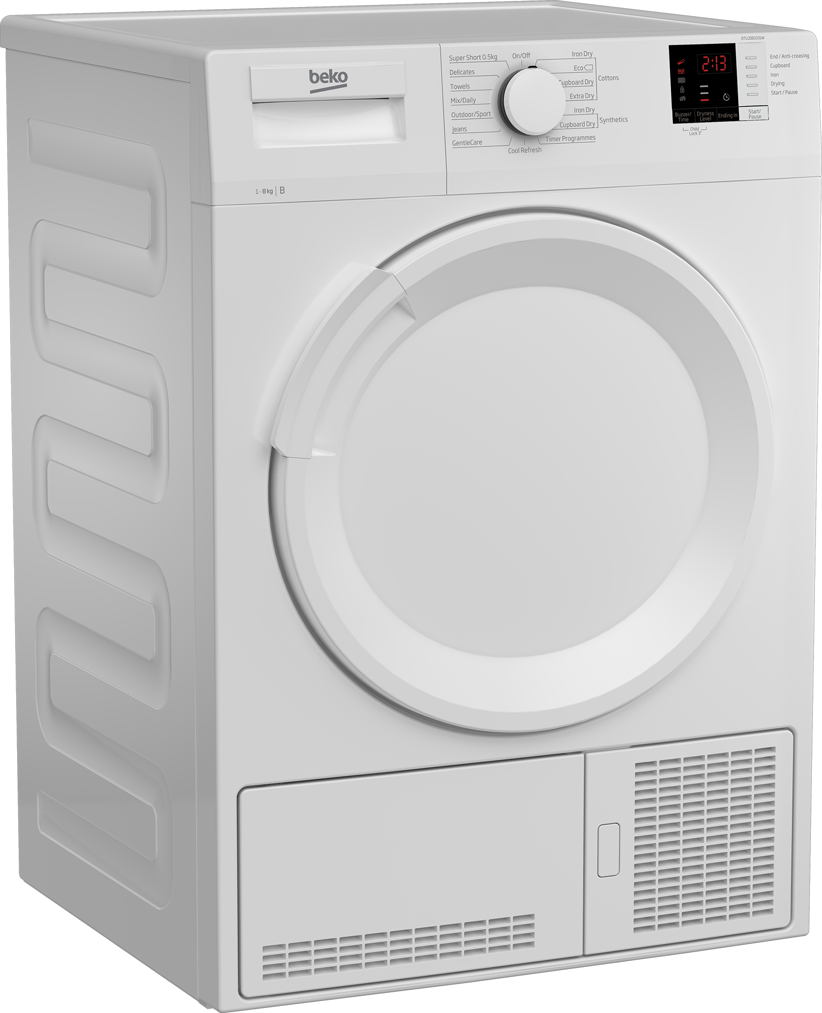 Beko DTLCE81031W tumble dryer Freestanding Front-load – image 2