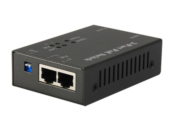 LevelOne 3-Port Fast Ethernet PoE Switch, 2 PoE Outputs – image 2