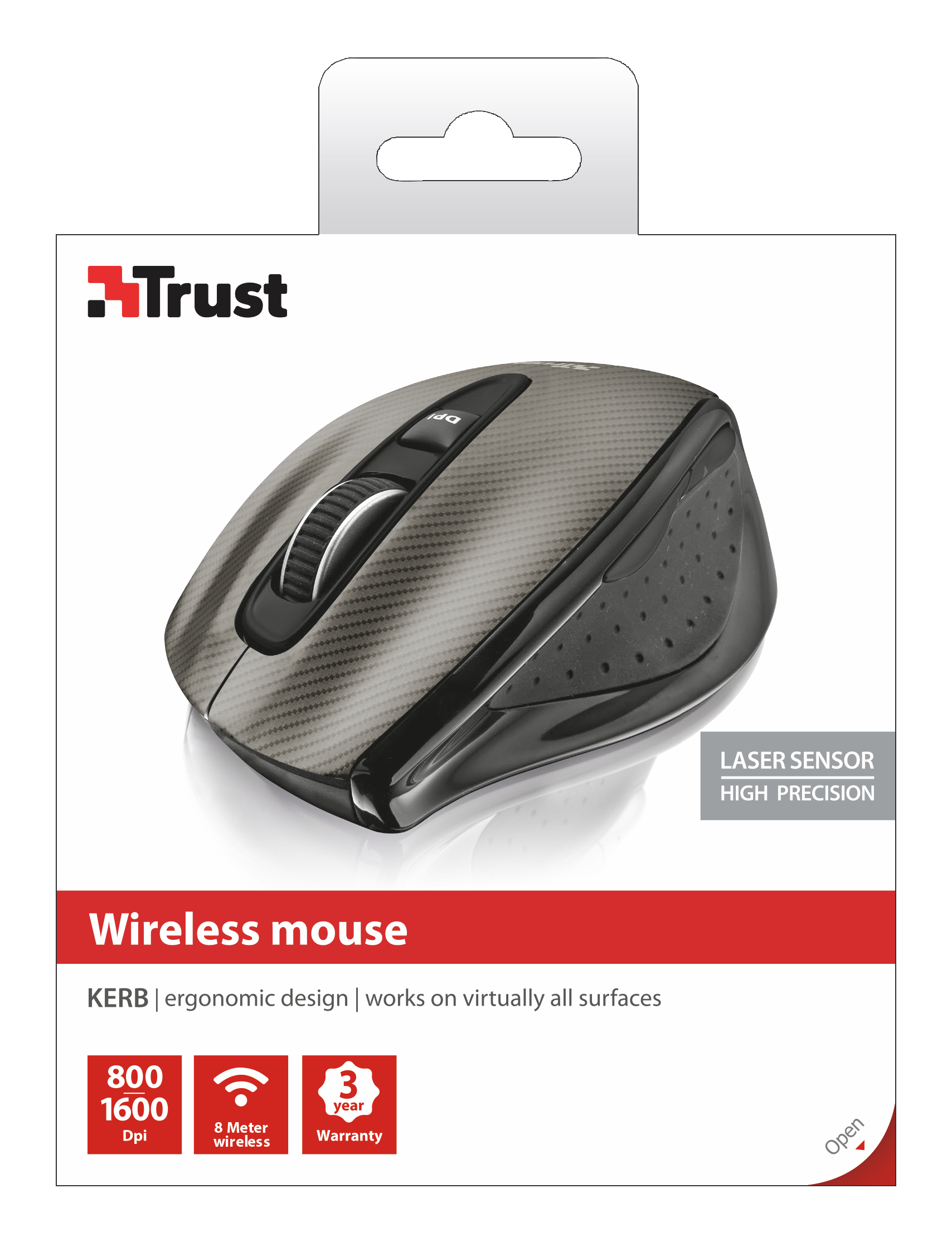 Trust Kerb mouse Office Right-hand RF Wireless Laser 1600 DPI – image 4