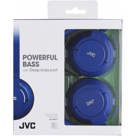 JVC HA-S180-A-E headphones/headset Wired Head-band Music Blue – image 2