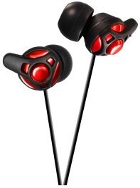 JVC HA-FX40-R Headphones Wired In-ear Black, Red