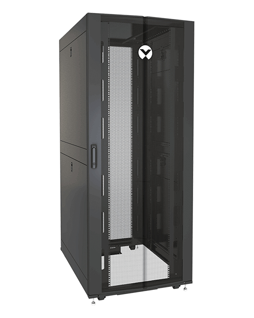 Vertiv VR3150SP rack cabinet 42U Freestanding rack Black, Transparent