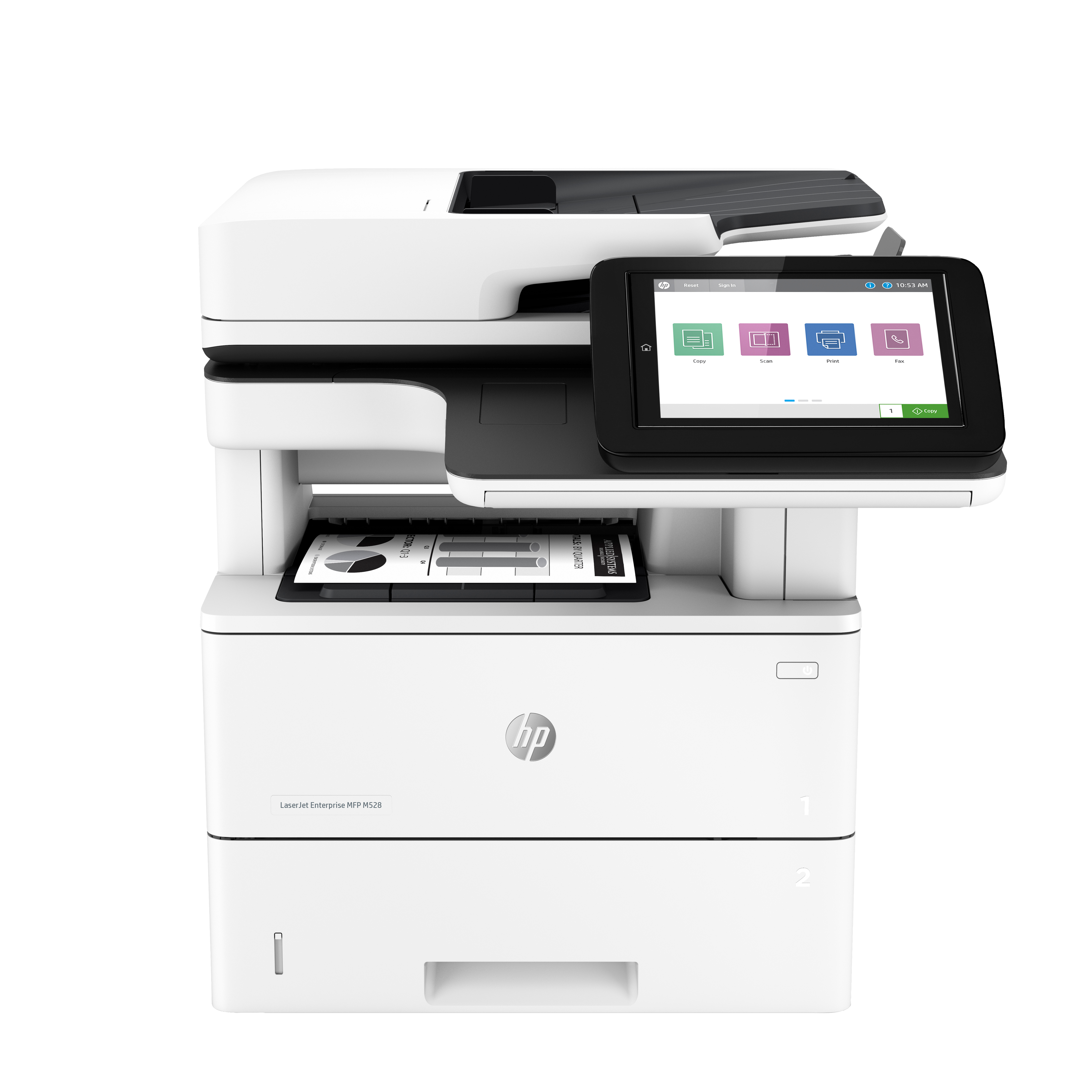 HP LaserJet Enterprise MFP M528dn Mono Printer 43ppm Duplex 500GB HDD 1PV64A#BGJ