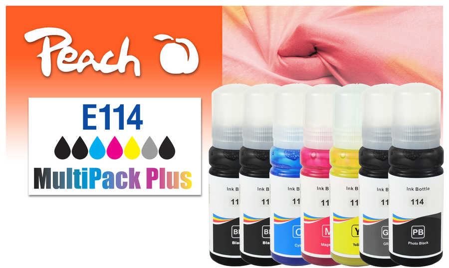 Peach 321707 ink cartridge 7 pc(s) Compatible Standard Yield Black, Cyan, Grey, Magenta, Yellow