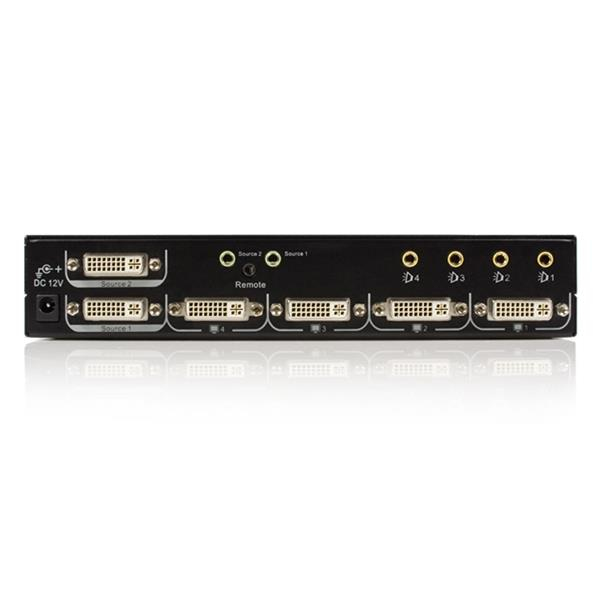 StarTech.com 2x4 Port Matrix DVI Audio Video Switch – image 3