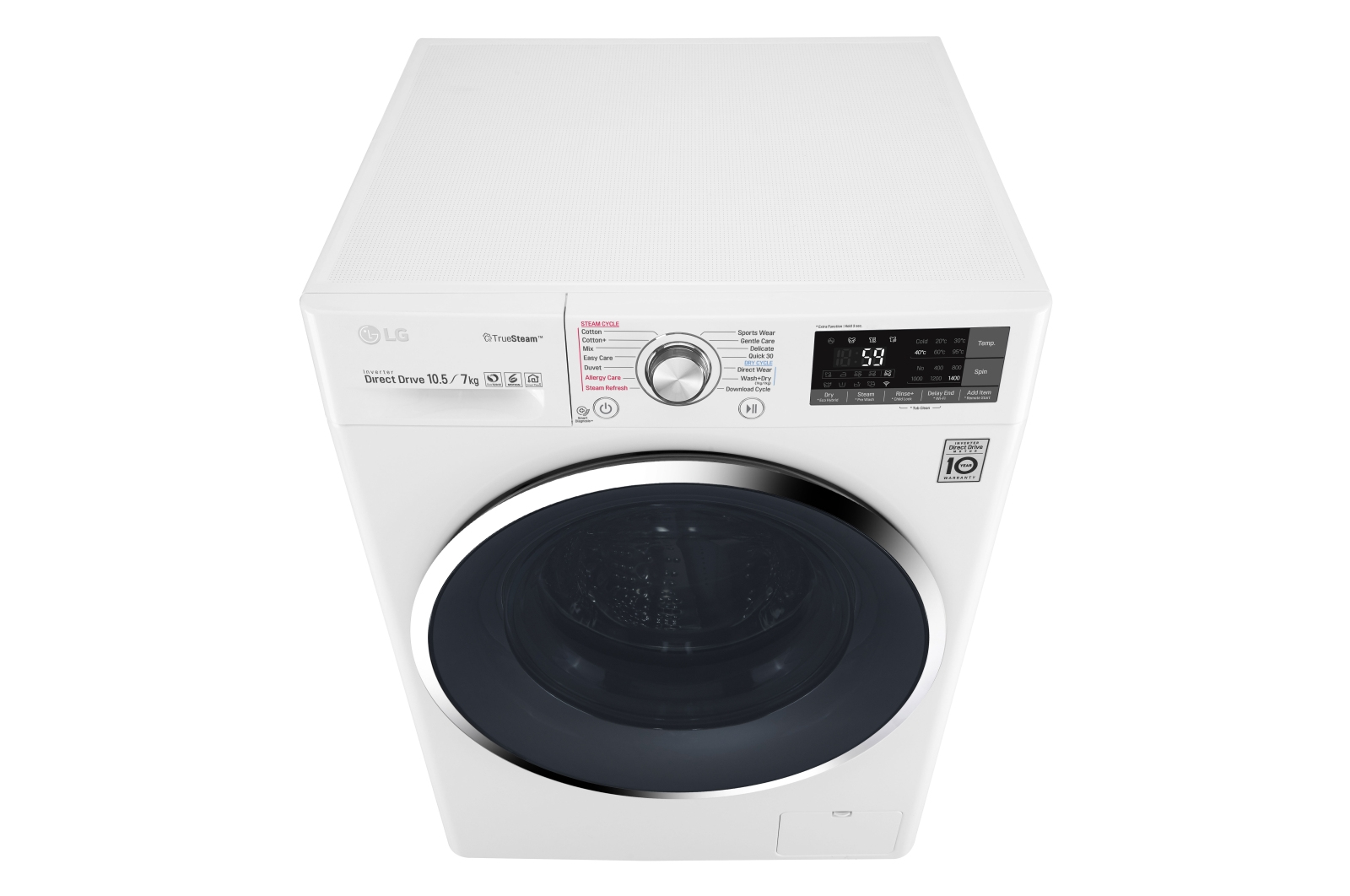 LG F4J8JH2WD washer dryer Freestanding Front-load Blue, White – image 8