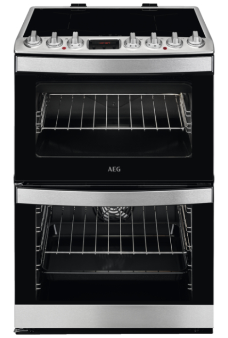 AEG CIB6731ACM Freestanding cooker Electric Ceramic hob Stainless steel