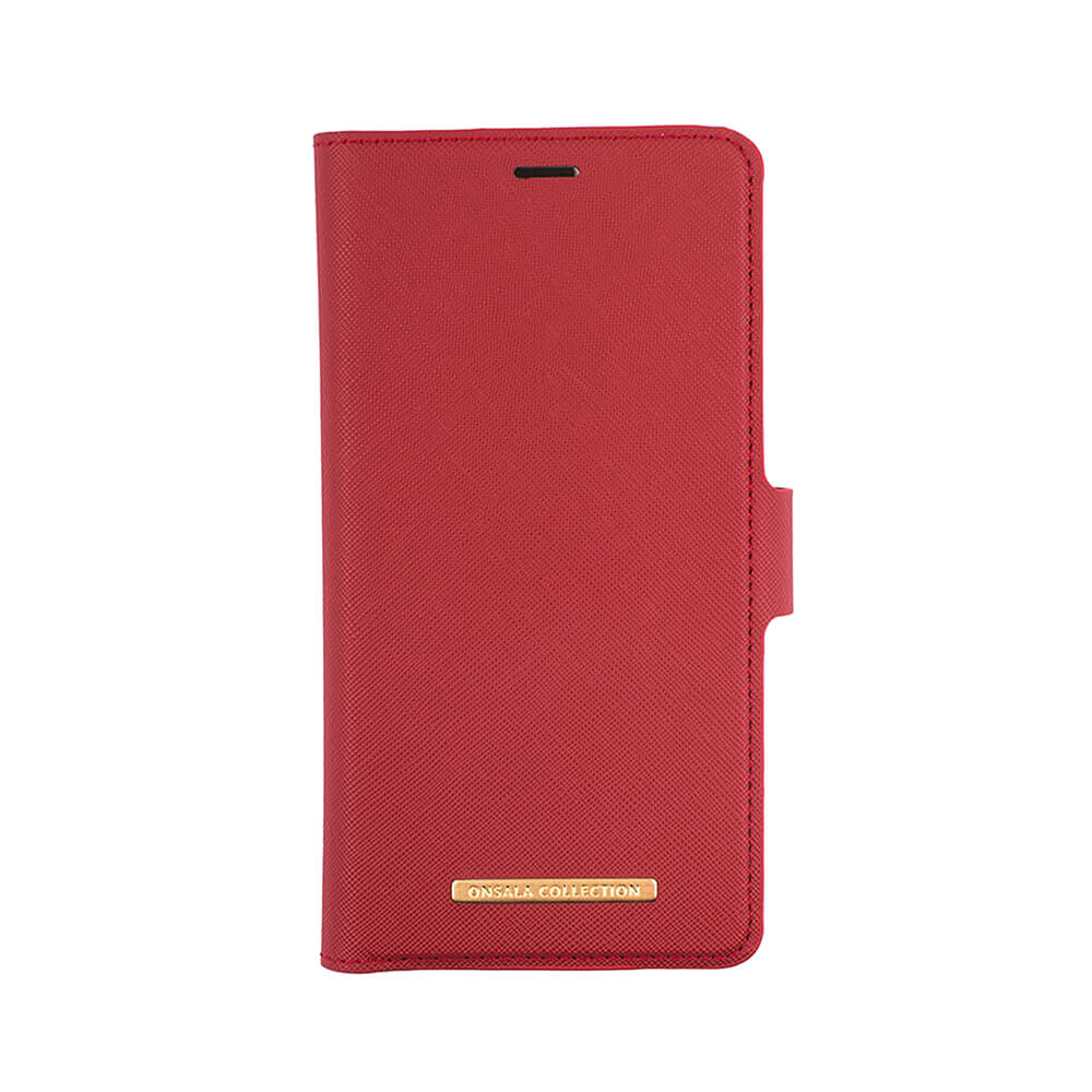 Onsala Wallet Case Saffiano Red - iPhone 11 Pro Max
