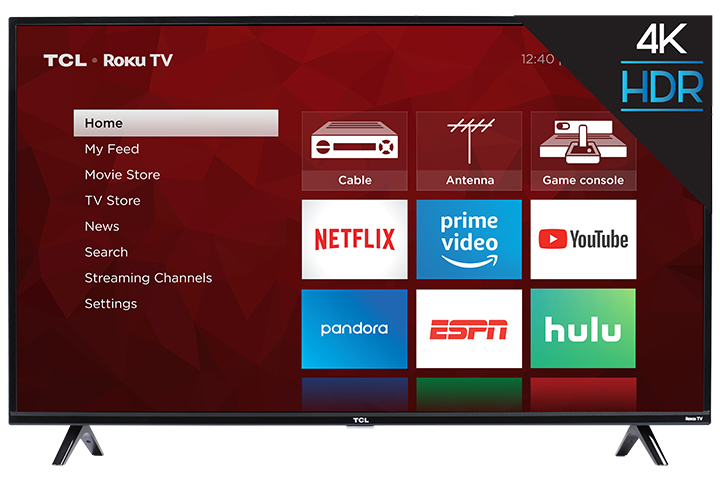TCL 65S425 TV 163.8 cm (64.5") 4K Ultra HD Smart TV Wi-Fi Black