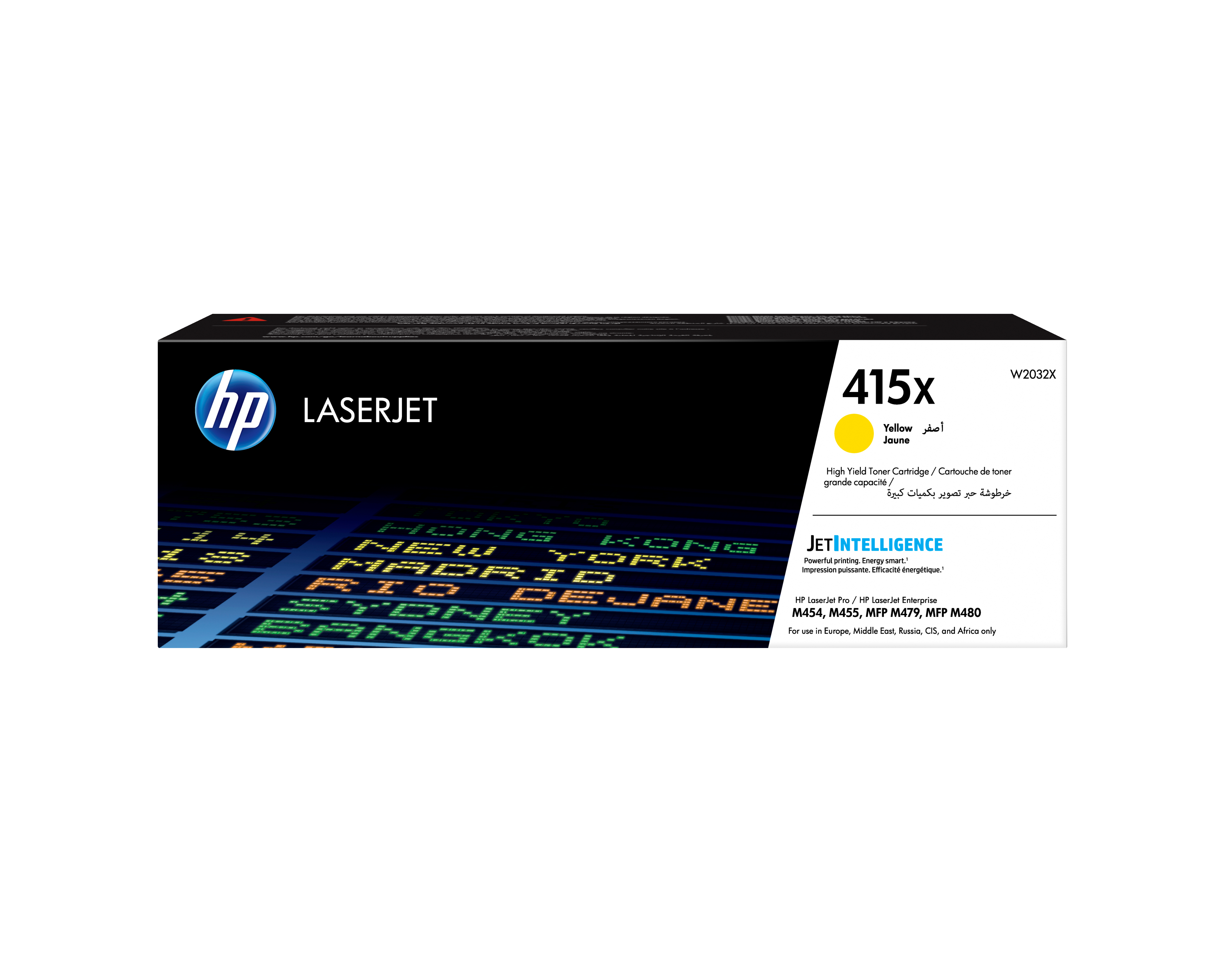 HP W2032X/415X Toner cartridge yellow, 6.000 pages ISO/IEC 19798 for HP E 45028/M 454