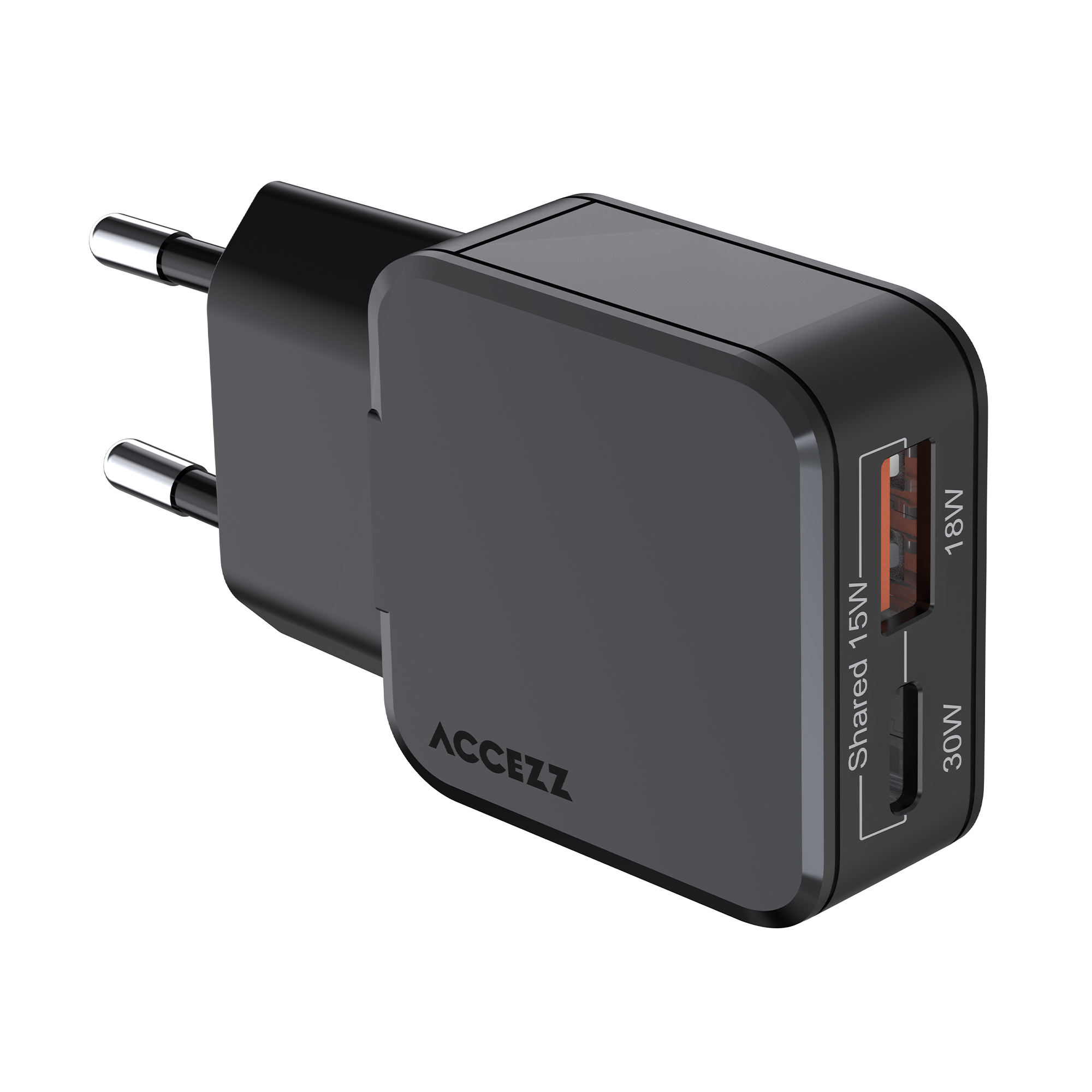 Accezz SH00091791 mobile device charger Universal Black AC Fast charging Indoor – image 1