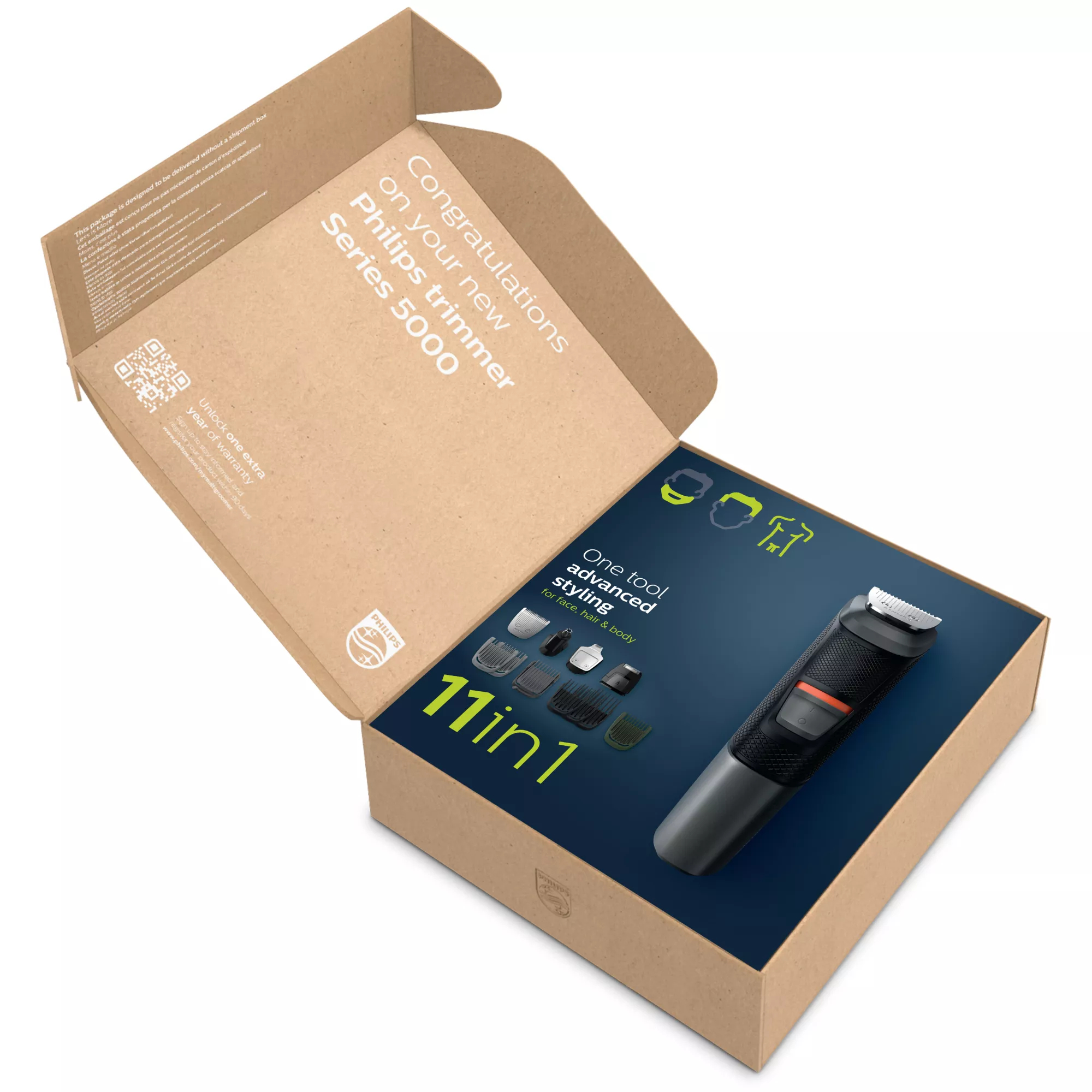 Philips MULTIGROOM Series 5000 MG5730/35 11-in-1, Face, Hair and Body – image 2