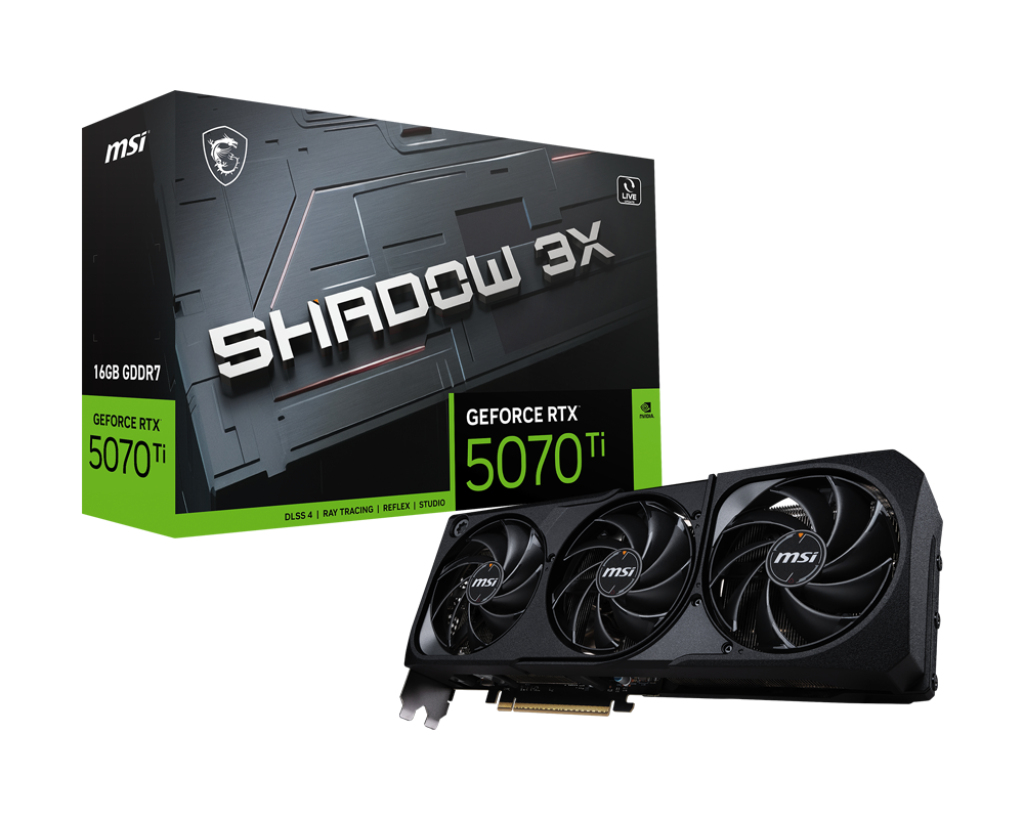 MSI GEFORCE RTX 5070 TI 16G SHADOW 3X