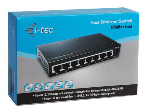 i-tec SW100P8 network switch Managed L2 Black – image 3