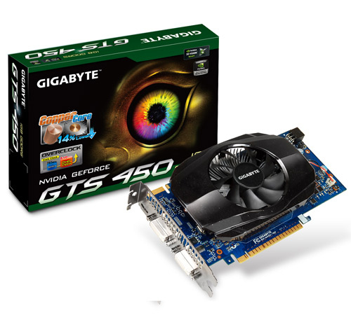 GIGABYTE GV-N450-1GI graphics card NVIDIA GeForce GTS 450