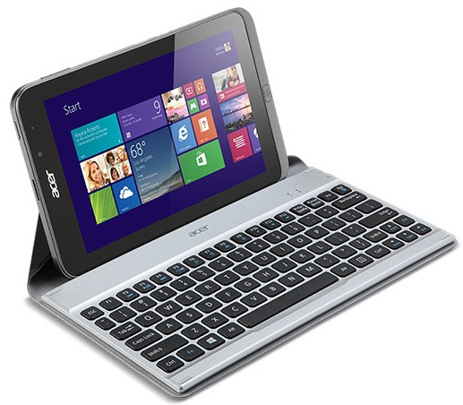 Acer NP.KBD1A.00L mobile device keyboard AZERTY French Bluetooth Black, Silver – image 2