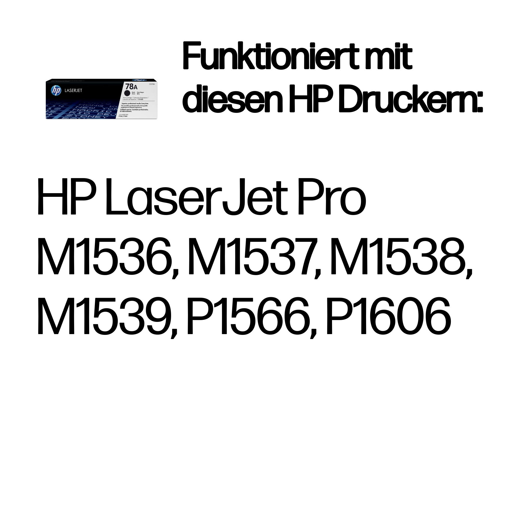 78A Schwarz Original LaserJet Tonerkartusche