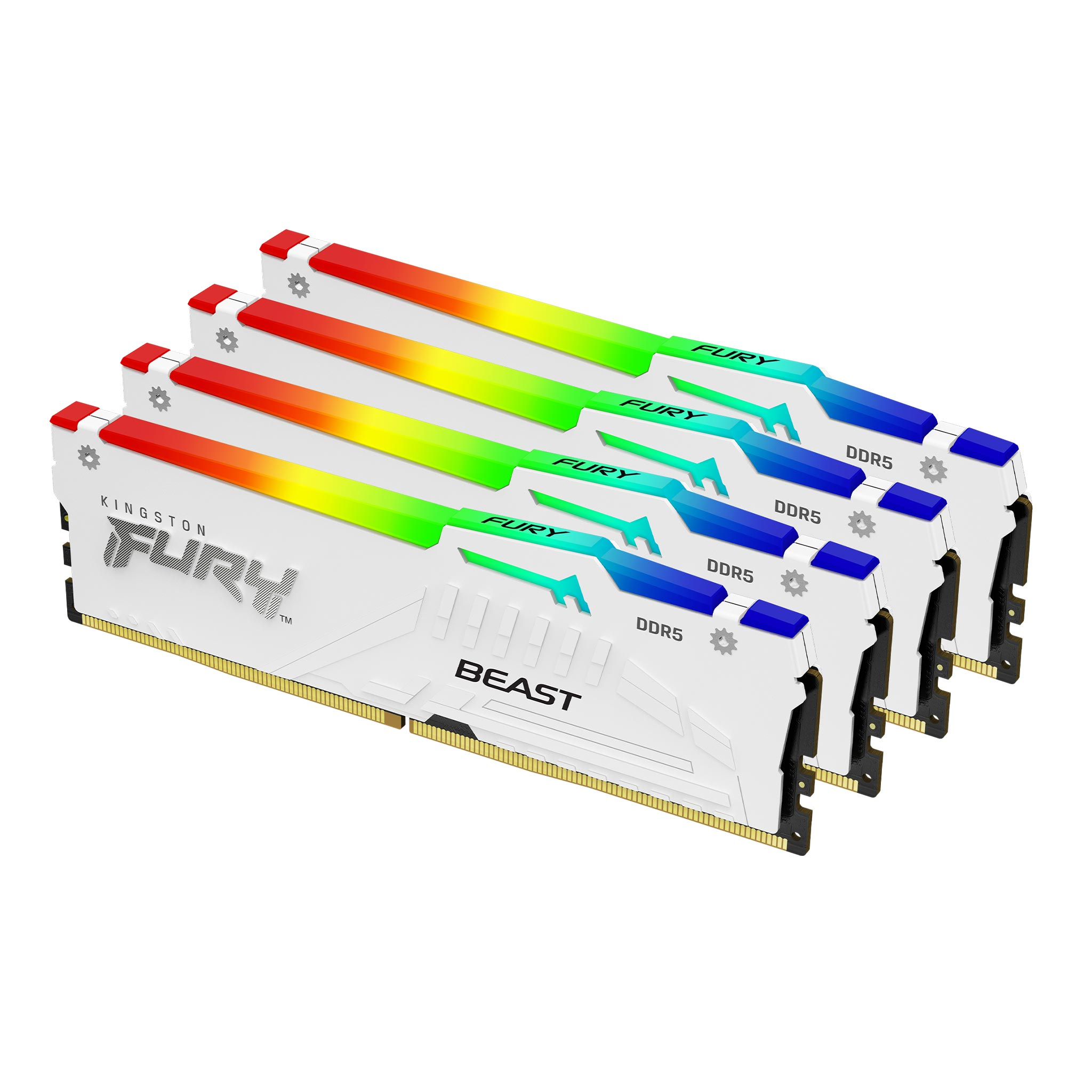 Kingston Technology FURY Beast RGB RAM-minnen 128 GB 4 x 32 GB DDR5 5600 MHz