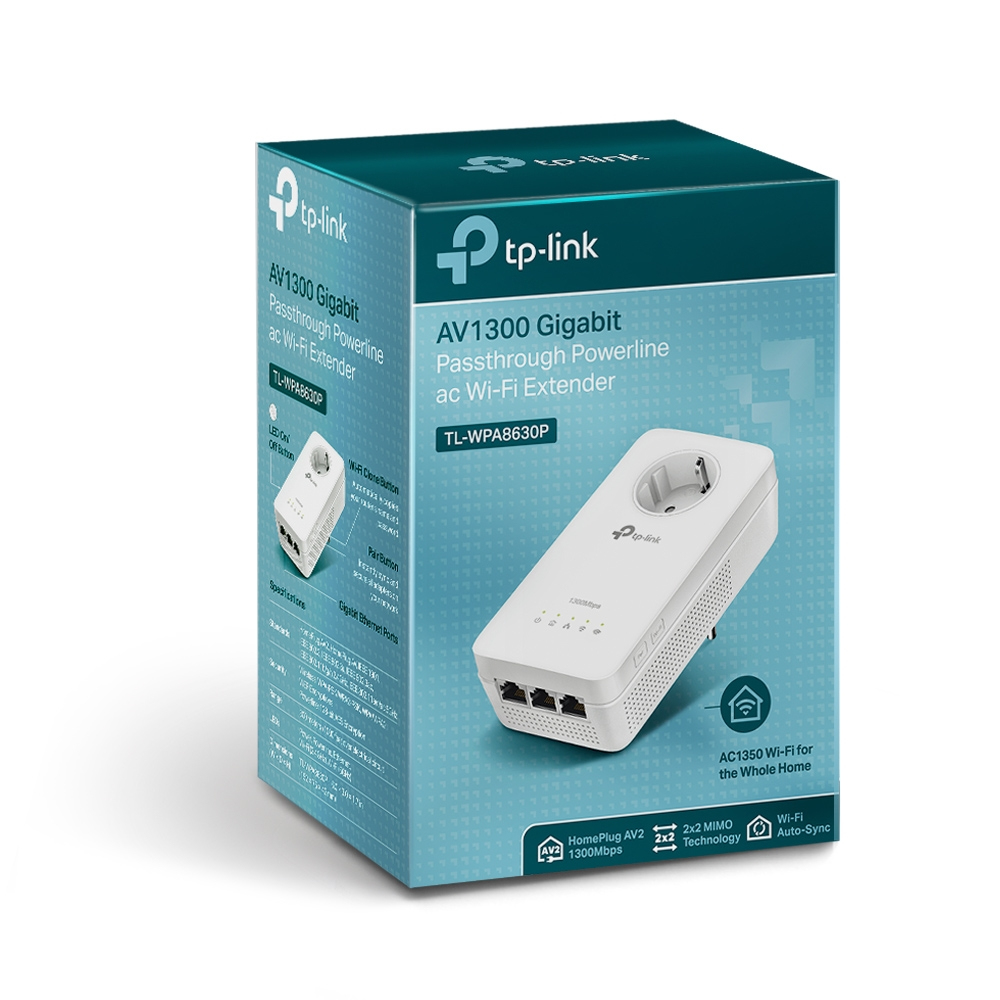 TP-Link TL-WPA8630P PowerLine network adapter 1300 Mbit/s Ethernet LAN Wi-Fi White 1 pc(s) – image 4