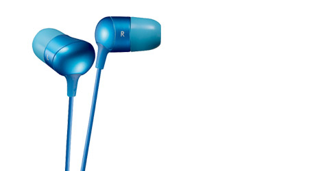 JVC HA-FX35A headphones/headset Wired In-ear Blue – image 1