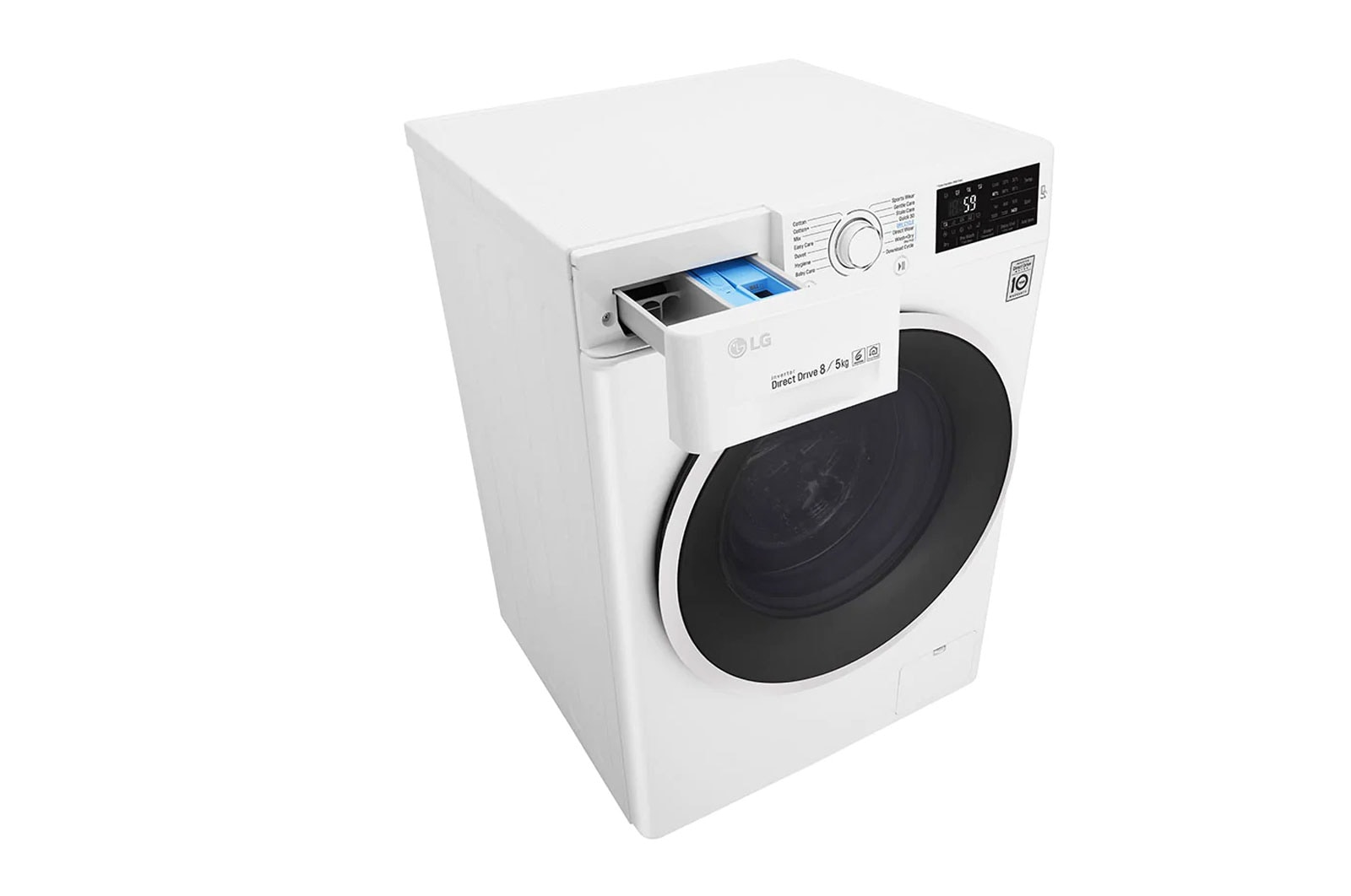 LG GD3M108N3 washer dryer Freestanding Front-load White – image 8