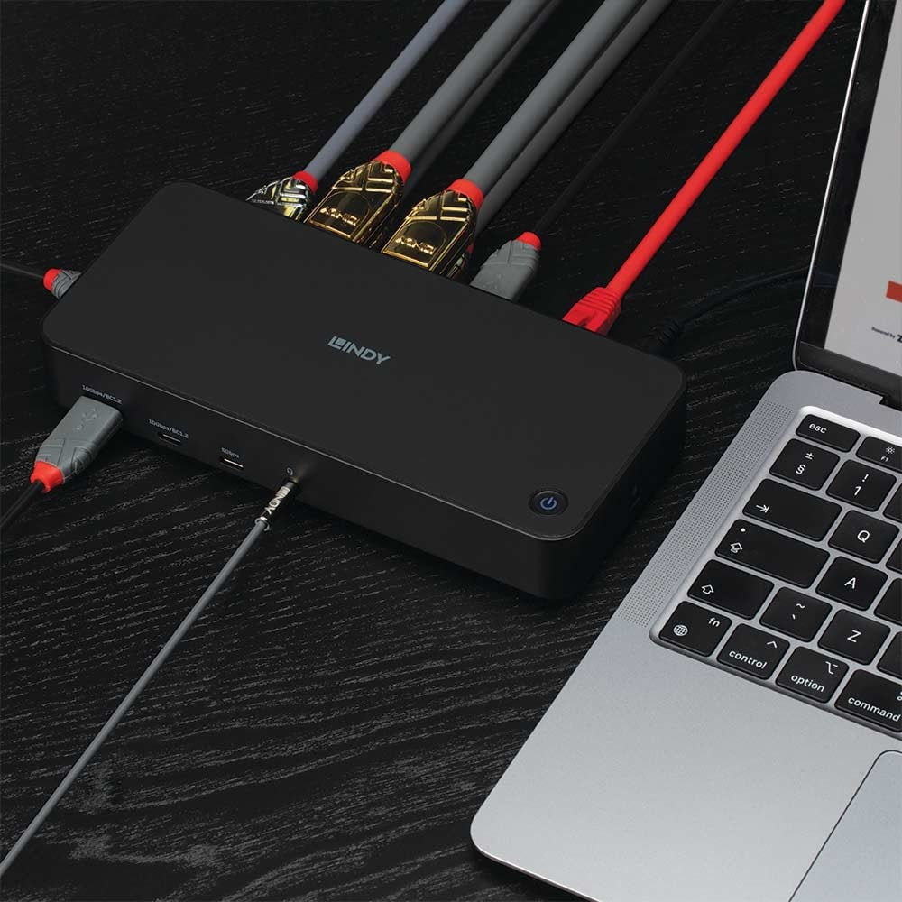 Lindy DST-Pro Universal, USB-C and Type A Hybrid Laptop Docking Station - 4K HDMI – image 5