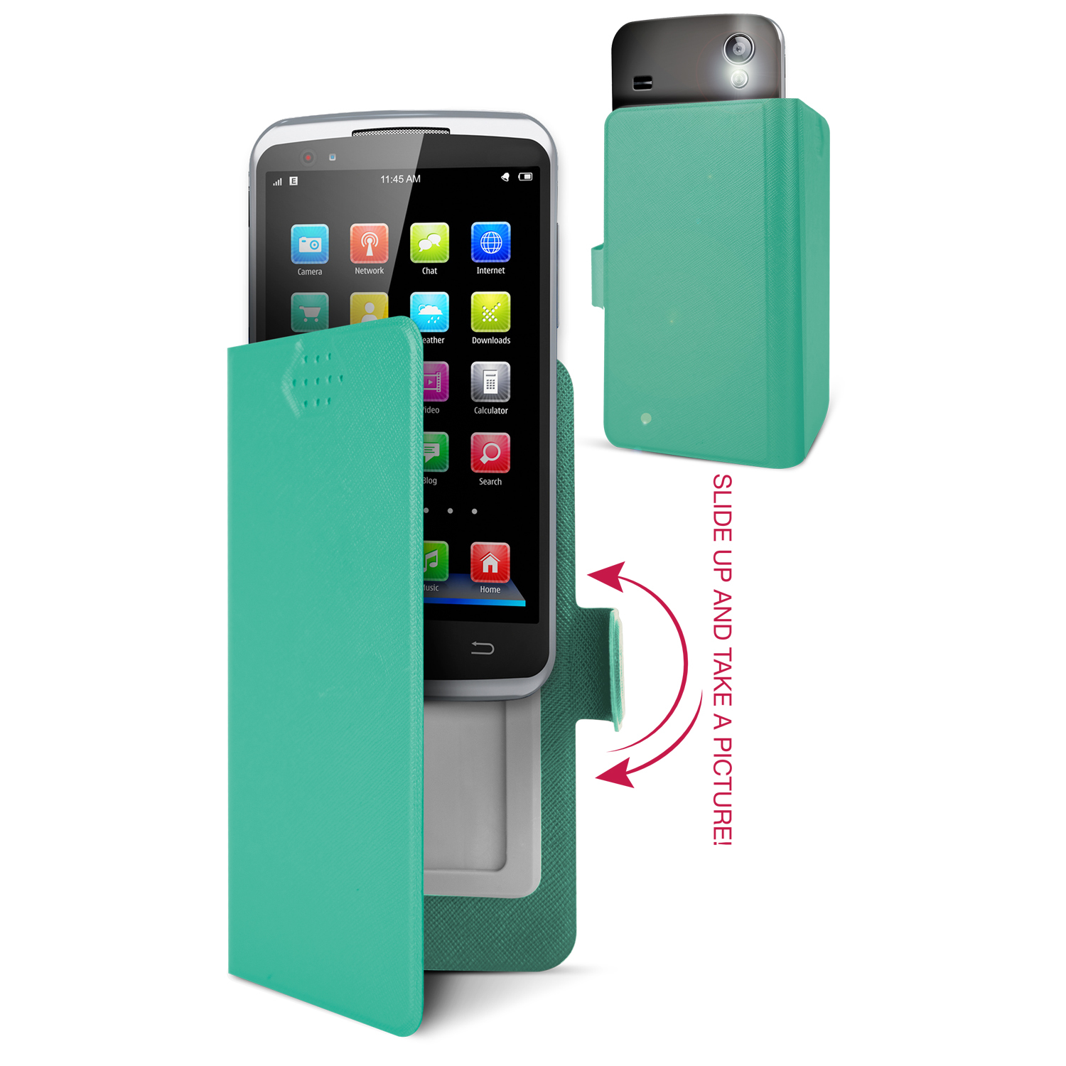Area CSTAUNISGN mobile phone case Flip case Green