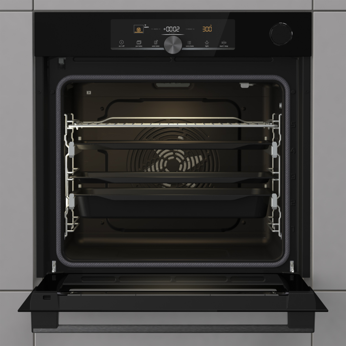 Gorenje Baka, rosta och grilla till perfektion med Gorenjes pyrolytiska ugnar som erbjuder självrengöring, exakt temperaturkontroll och flera tillagningslägen. – image 2
