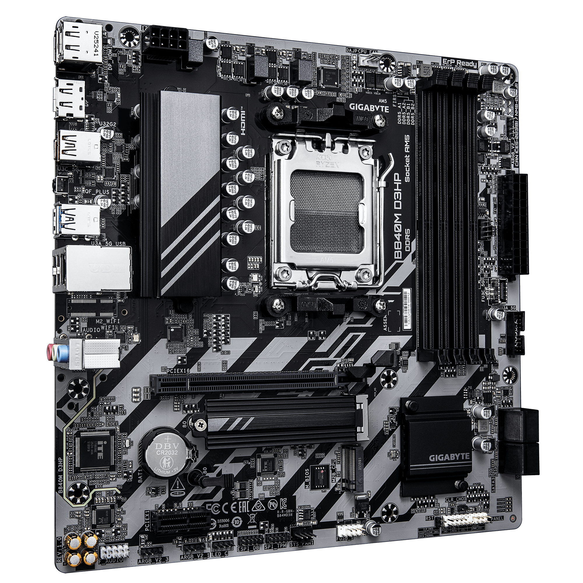 Gigabyte B840M D3HP                  (B840,AM5,mATX,DDR5)