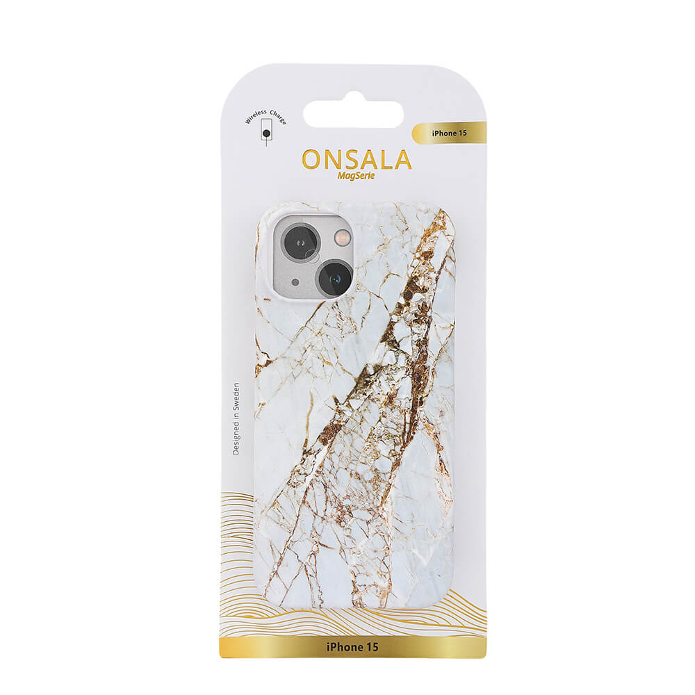 Onsala Phone Case MagSeries White Rhino Marble - iPhone 15 – image 2