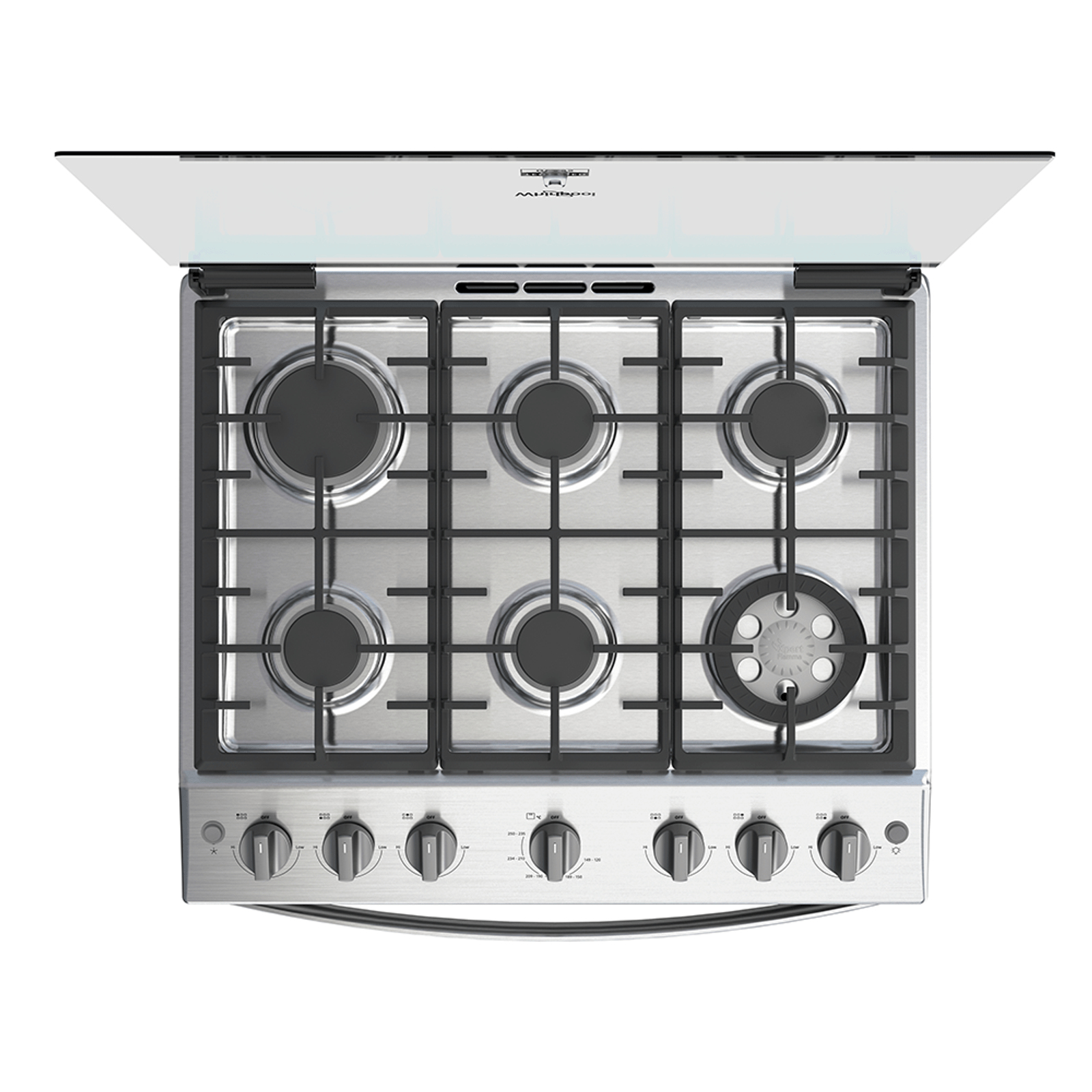 Whirlpool WFR5100S cooker Freestanding cooker Electric/Gas Gas Stainless steel – image 7