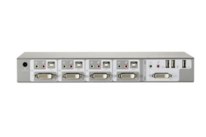 LevelOne 4-Port USB DVI KVM Switch with Audio & USB Hub – image 2