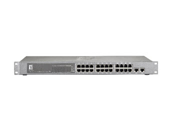 LevelOne 24 FE PoE-Plus + 2 GE Combo SFP Switch, 480W – image 2