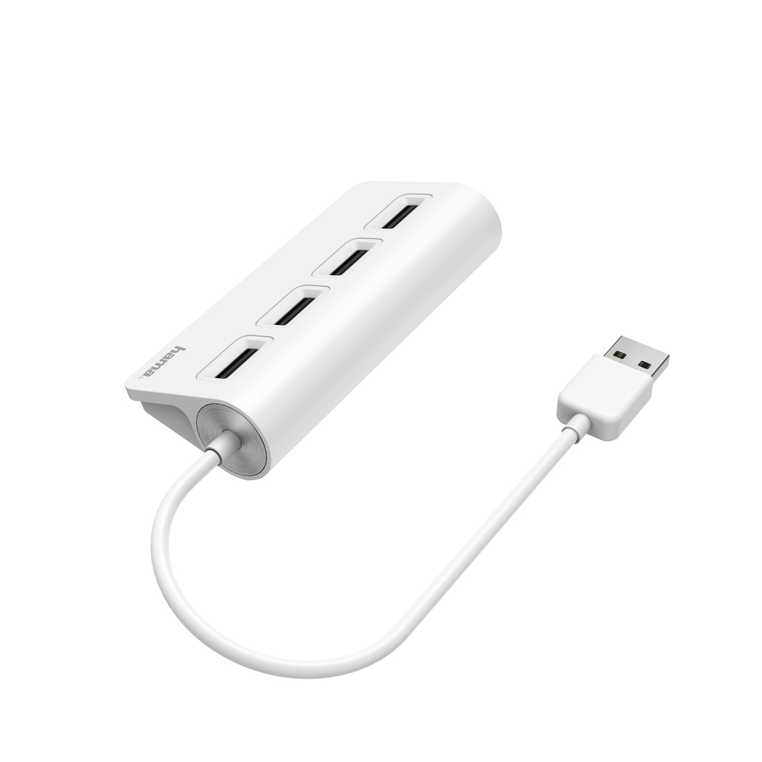 Hama 00200120 interface hub USB 2.0 480 Mbit/s White – image 2