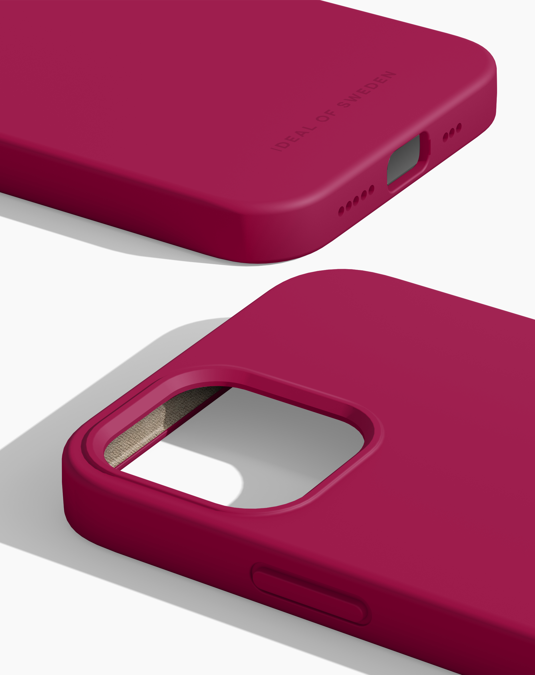 iDeal of Sweden Silicone Case iPhone 12/12P Magenta – image 1